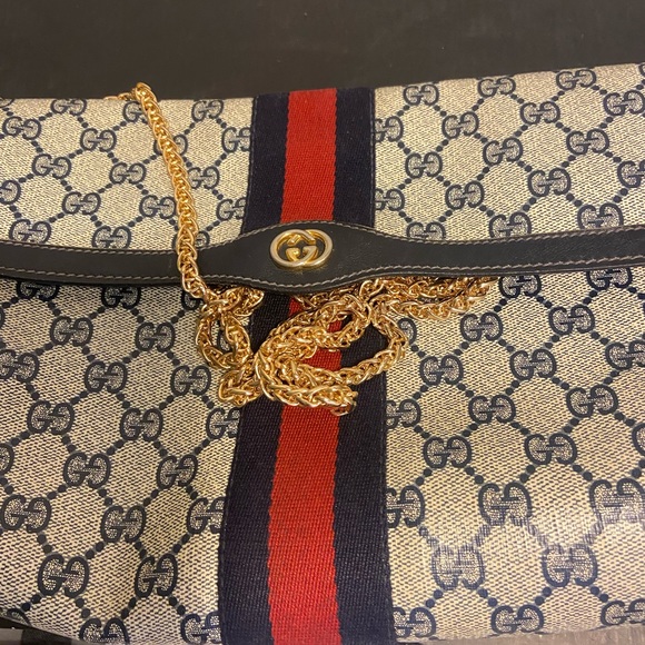 💖GUCCI GG Sherryline Clutch on Chain - Picture 13 of 14